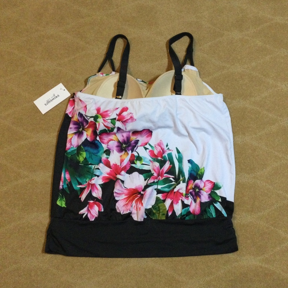 Swimsuits For All NWT Loop-Strap Tankini Top, 18 - Picture 6 of 9
